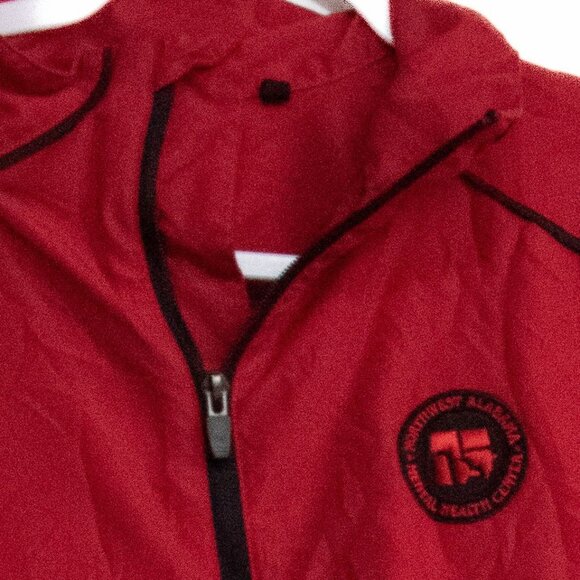 Red Windbreaker Jacket Southeast Alaska Regional Health Center Logo - Picture 2 of 8